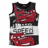 Παιδική μπλούζα αμάνικη για αγόρια Disney Speed μαύρο