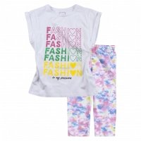 Παιδικό σετ Εβίτα για κορίτσια Fashion άσπρο κοριτσίστικα μακό καθημερινά tie dye online