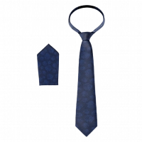 Παιδική γραβάτα για αγόρια Oneword μπλε παραγαμπράκια για παιδιά ετών κοστούμια