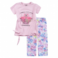 Παιδικό σετ Εβίτα για κορίτσια Flamingos ροζ κοριτσίστικα μακό κάπρι online 2 χρονών (1)