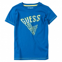 Παιδική μπλούζα GUESS για αγόρια Los Angeles μπλε 
