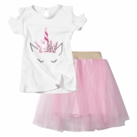 Παιδικό σετ για κορίτσια Unicorn ροζ κοριτσίστικα τούλι μονόκερο online 5 χρονών δώρο πάρτι (1)
