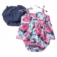 Βρεφικό φορμάκι για κορίτσια Ivana πολύχρωμο κοριτσίστικα floral μωρά online 6 μηνών αέρινα (1)