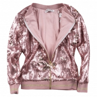 Παιδικό μπουφάν Εβίτα για κορίτσια Glamour ροζ χρυσό κοριτσίστικα καθημερινά παγιέτες online 10 12 χρονών εποχιακά (1)