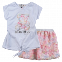Παιδικό σετ New College για κορίτσια Beautiful άσπρο κοριτσίστικα φούστα τούλι 3 χρονών online (1)