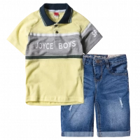 Παιδική μπλούζα Joyce για αγόρια Boys Κίτρινο αγορίστικες πόλο μπλούζες με γιακά καθημερινές καλές οικονομικές |  