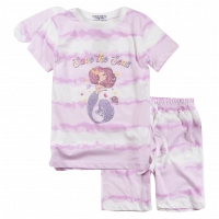 Παιδική πιτζάμα Εβίτα για κορίτσια Savε the seas ροζ κοριτσίστικες πιτζάμες καλοκαρινές μακό βαμβακερές ελληνικές