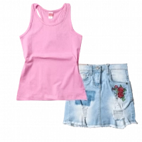  | Παιδική φούστα New college για κορίτσια τζίν Roses  φουστίτσες για κοριτσάκια ετών online 
