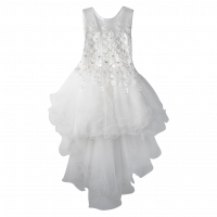 Παιδικό φόρεμα για κορίτσια Αnna Maria άσπρο καλό τούλια γάμους παρανυφάκια εκκλησία online (2)