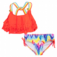 Παιδικό μαγιό Minoti για κορίτσια exotic beach πορτοκαλί για θάλασσα προστασία UV ήλιο ρούχα για παραλία ετών