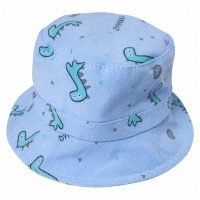 Βρεφικό καπέλο για αγόρια Baby Dino γαλάζιο καπελάκια για μωρά μοντέρνα για τον ήλιο