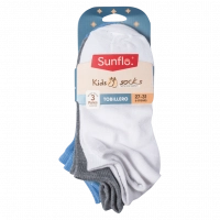 3 Παιδικές κάλτσες σοσόνια για αγόρια Tobillero άσπρο γκρι γαλάζιο αγορίστικα καθημερινά Online