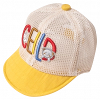 Βρεφικό καπέλο ceild κίτρινο για το ήλιο αγόρια κορίτσια μωρά δροσερό μηνών