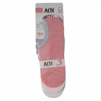 3 Παιδικές κάλτσες σοσόνια για κορίτσια Acte κοραλί σομόν άσπρη κοριτσίστικες κοντές online 6 χρονών (1)