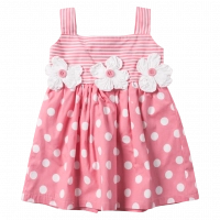 Παιδικό φόρεμα για κορίτσια Layla ροζ κοριτσίστικα βρεφικά τιράντες καλό ντύσιμο 1 έτους (1)