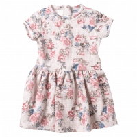 Παιδικό φόρεμα Mayoral για κορίτσια Flowers μπεζ κοριτσίστικα επώνυμα floral καλά online 4 χρονών (1)