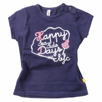 Βρεφική μπλούζα για κορίτσια Happy Days μωβ καθημερινή καλοκαιρινή για εξόδους μηνών online2