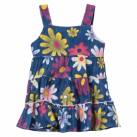 Παιδικό φόρμεμα για κορίτσα summer flowers τζιν κοριτσίστικα φορέματα καλοκαιρινά floral οικονομικά