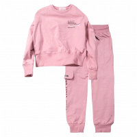 Παιδικό σετ φόρμας Εβίτα για κορίτσια Something ροζ