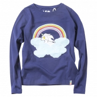 Παιδική μπλούζα AKO για κορίτσια Unicorn clouds μπλε