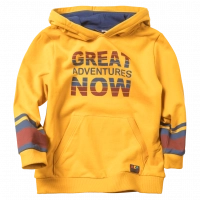 Παιδική μπλούζα AKO για αγόρια Now κίτρινο μακρυμάνικές χειμωνιάτικές χρονών online οικονομικές φούτερ κουκούλα