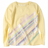Παιδική μπλούζα GUESS για κορίτσια 1981 κίτρινη