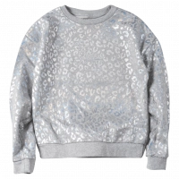 Παιδική μπλούζα Guess για κορίτσια Silver Glam γκρι καθημερινή άνετη επώνυμη βόλτα ετών online1