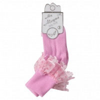 Παιδικές κάλτσες για κορίτσια Little Dots ροζ άνετες καθημερινές χαριτομένες ετών online1