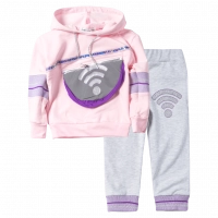 Παιδικό σετ φόρμας ΕΒΙΤΑ για κορίτσια wifi ροζ καθημερινό εποχιακό άνετο ζεστό ετών online1