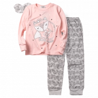 Παιδική πιτζάμα ΕΒΙΤΑ για κορίτσια Sleepy Owl ροζ καθημερινή άνετη ζεστή χειμερινή ετών online (1)