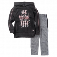 Παιδικό σετ Εβίτα για κορίτσια Be Yours μαύρο άνετο καθημερινό ζεστό κολάν σχολείο βόλτα ετών online (1)