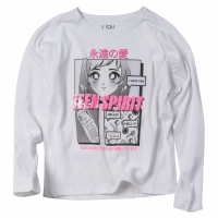 Παιδική μπλούζα Losan για κορίτσια Teen Spirit άσπρο καθημερινό άνετο εποχιακό επώνυμο ετών online (1)