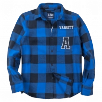 Παιδικό πουκάμισο Losan για αγόρια Varsity μπλε επώνυμα χειμερινά ετών καθημερινά online