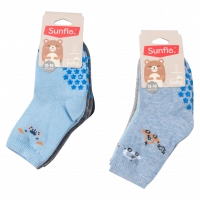 Βρεφικές κάλτσες Sunflo για αγόρια Cars N Stuff σετ 3 ζευγάρια καθημερινές άνετες μηνών online (3)
