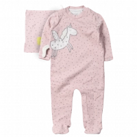 Βρεφικό φορμάκι Losan για κορίτσια The Unicorn ροζ καθημερινό άνετο  επώνυμο μηνών online (1)