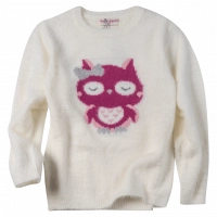 Παιδική μπλούζα ΕΒΙΤΑ για κορίτσια Cute Owl άσπρο