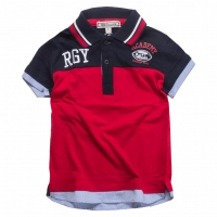 Παιδική μπλούζα New College για αγόρια Academy κόκκινο καθημερινό άνετο polo βόλτα καλοκαιρινό ετών online (1)