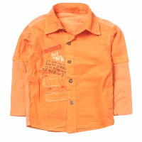 Παιδικό πουκάμισο Trax για αγόρια Drop πορτοκαλί εποχιακά ετών μακρυμάνικα ελληνικά γιορτές online