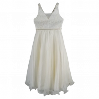 Παιδικό αμπιγέ φόρεμα για κορίτσια Claire εκρού εντυπωσιακό γάμος βάφτιση παρανυφάκια ετών online (1)