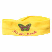 Παιδική κορδέλα Piccolo Mondo για κοριτσάκια Butterfly κίτρινο