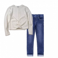 Παιδική μπλούζα Losan για κορίτσια Pure άσπρο καθημερινή άνετη επώνυμη ζεστή βόλτα σχολείο ετών online (1) |  