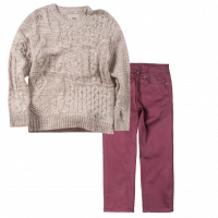 Παιδική μπλούζα Losan για αγόρια Tricot μπεζ καθημερινές ζεστές επώνυμες πουλόβερ ετών online | Παιδικό παντελόνι για αγόρια Genova2 μπορντό 2-5 αγορίστικα μονόχρωμα καλό ντύσιμο βάφτιση γάμο (2) 