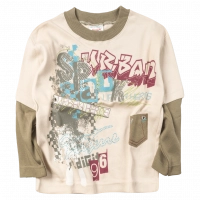 Παιδική μπλούζα Spark για αγόρια Graffity εκρού καθημερινή άνετη  βόλτα σχολείο ετών online (1)