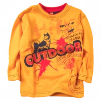 Παιδική μπλούζα Cotton Planet για αγόρια Outdoor πορτοκαλί καθημερινή άνετη βόλτα σχολείο ετών online (1)