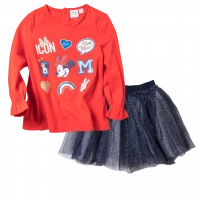 Βρεφική μπλούζα Disney για κορίτσια Icon κόκκινο χειμωνιάτικες επώνυμες καθημερινές μηνών online | Παιδική φούστα Minoti για κορίτσια Tutu Sequin γκρι επώνυμες κοριστίστικο ετών online 