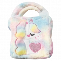 Παιδική τσάντα για κορίτσια Magic Unicorn κοριτσίστικη πολύχρωμη μοντέρνα με μονόκερο  ετών online (1)