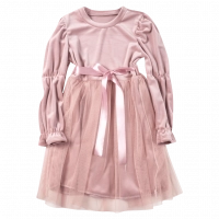 Παιδικό αμπιγιέ φόρεμα για κορίτσια Velvet & Lace σάπιο μήλο καλό βόλτα πάρτι ρεβεγιόν βελουτέ ετών online (1)