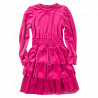 Παιδικό casual φόρεμα για κορίτσια In Bloom φούξια βελουτέ βόλτα πάρτι ρεβεγιόν ετών online (1)