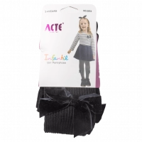 Παιδικό καλσόν για κορίτσια Acte Velvet Bow μαύρο καθημερινό άνετο ζεστό ετών online