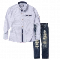 Παιδικό πουκάμισο για αγόρια Dot άσπρο 5-16 αγορίστικα καλά πουκάμισα γάμο βάφτιση εκκλησία ετών online | Παιδικό παντελόνι τζιν για αγόρια μπλε κόκκινο μοντέρνα για εκδηλώσεις δώρο καθημερινό για το σχολείο casual 